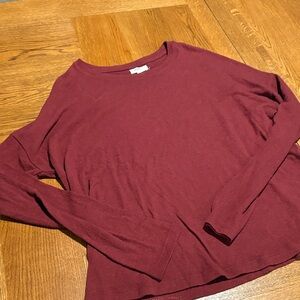 UpWest Deep Red Long Sleeve Top